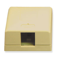 [ICC107SB1-IVY] ICC Classic Surface Mount Box 1-Port (Ivory)