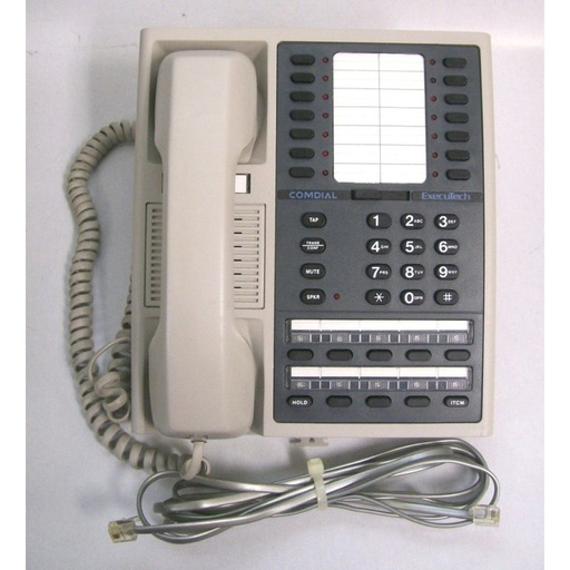 [COM6600E-GRY-REF] Comdial Executech II 6600E Display Phone (Grey/Refurbished)