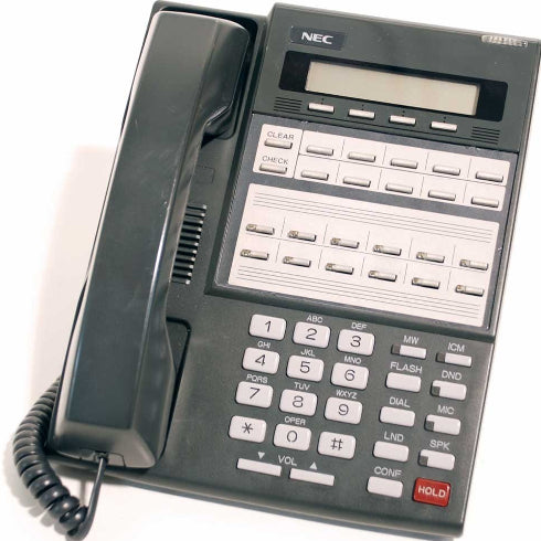 [NEC80573-BLK-REF] NEC 80573 22-Button Speaker Display Phone (Black/Refurbished)