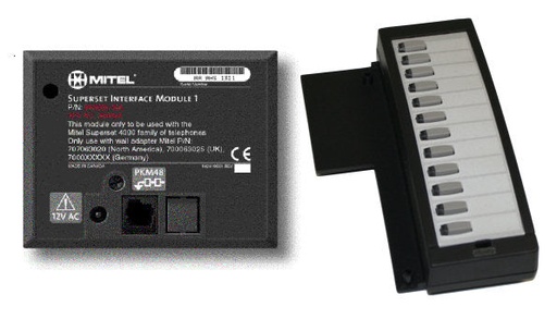 [MIT50000110-DGRY-REF] Mitel Superset PKM12 Programmable Key Module Kit (Dark Grey/Refurbished)