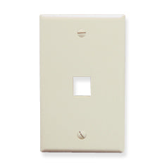 [ICC107F01-ALM] ICC Flat Faceplate 1-Port (Almond)