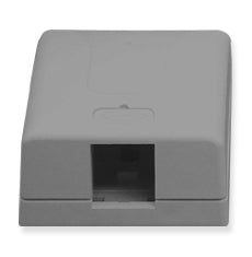 [ICC107SB1-GRY] ICC Classic Surface Mount Box 1-Port (Grey)