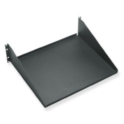 [ICCMSRSF15-BLK] ICC 15" Deep Single Rack Shelf, 3 RMS (Black)