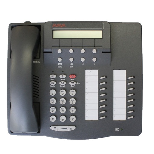[AVDEF6416DM-GRY] Avaya Definity 6416D+M Speaker Display Phone (Grey/Unused)