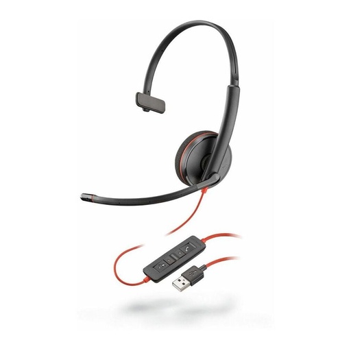 [PLY8M3X3AA] Poly Blackwire 3210 Monaural USB-A Headset TAA HP 8M3X3AA#ABA (New)