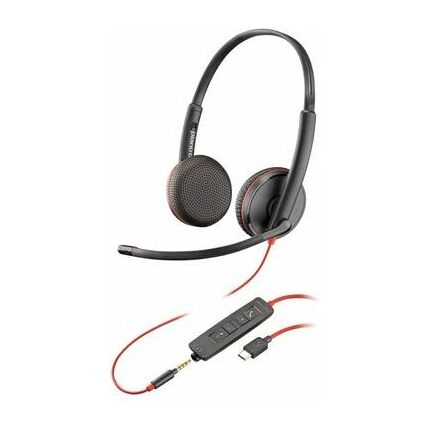 [PLY8M3X7A6] Poly Blackwire C3225 Stereo USB-C Headset TAA (Bulk) HP 8M3X7A6#ABA (New)