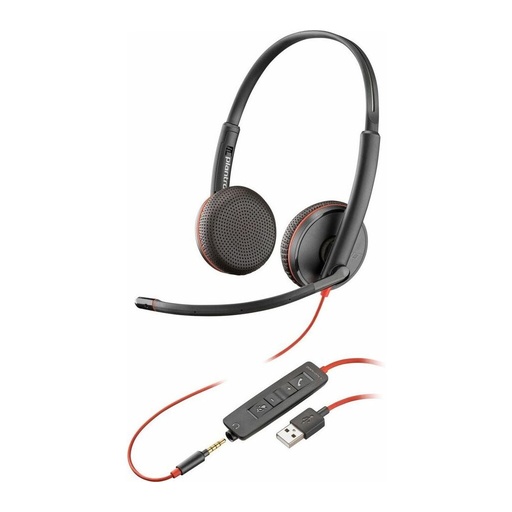 [PLY8M3Y5A6] Poly Blackwire 3225 Stereo USB-A Headset TAA (Bulk) HP 8M3Y5A6 (New)