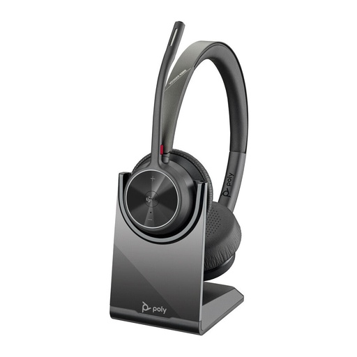 [PLY77Z00AA] Poly Voyager 4320-M Microsoft Teams Certified Headset With Charge Stand HP 77Z00AA (New)