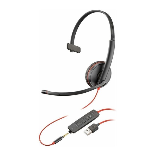 [PLY8M3Y1AA] Poly Blackwire 3215 Monaural USB-A Headset TAA HP 8M3Y1AA#ABA (New)