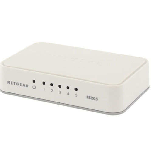 [NETFS205100PAS-REF] Netgear FS205-100PAS 5-Port 10/100 Fast Ethernet Switch (Refurbished)