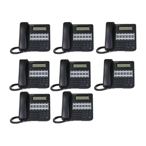 [VODVU9224008P] Vertical Vodavi VU-9224-00-8P Edge 9200 24 Button Non-Backlit Half Duplex Phone 8-Pack (New)
